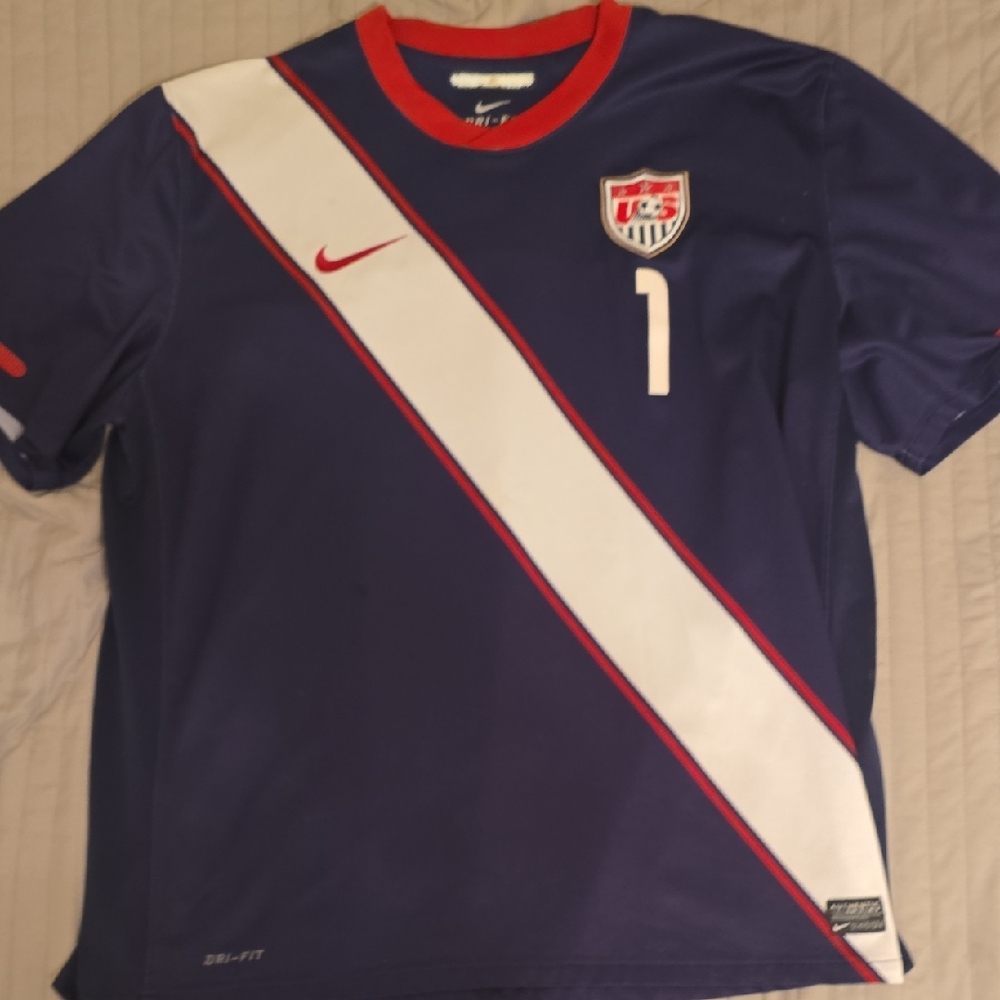 Nike Purple Jersey with White and Red Accents